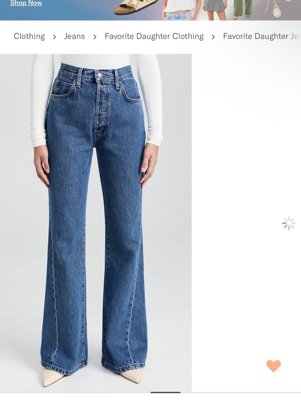 Favorite Daughter Valentina High-Rise Wide-Leg Jeans — Blue Denim